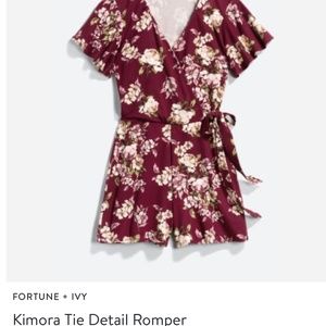 Tie detail romper